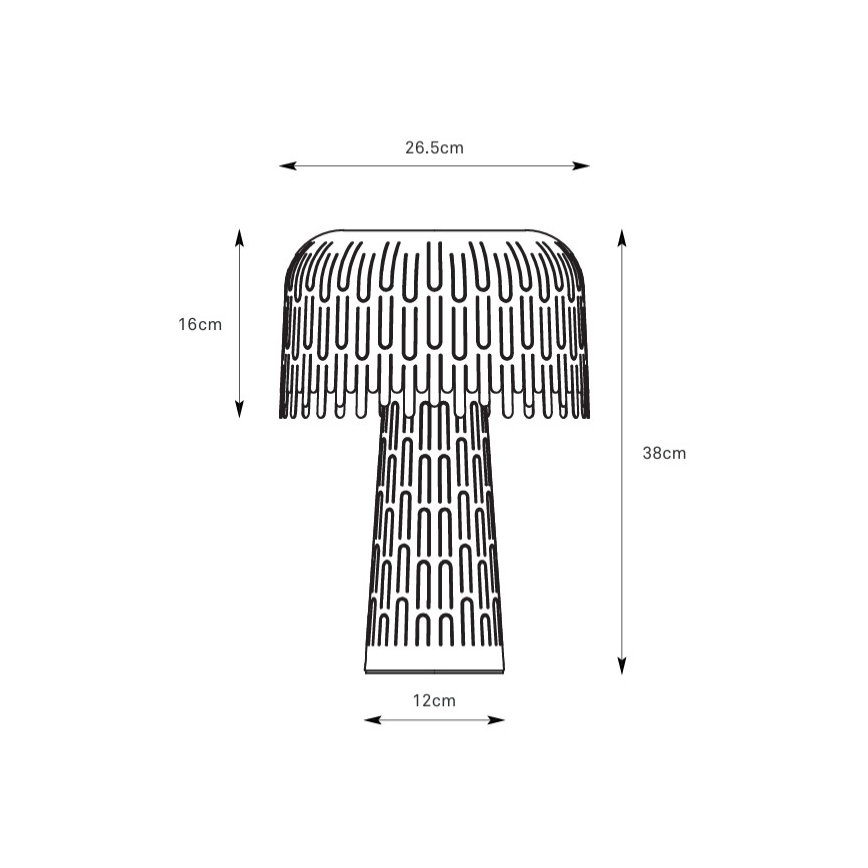 Markslöjd 109005 - Lampa stołowa VERBERA 1xE14/40W/230V szara