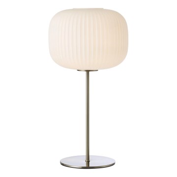 Markslöjd 109007 - Lampa stołowa SOBER 1xE27/40W/230V biały/matowy chrom