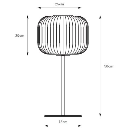 Markslöjd 109007 - Lampa stołowa SOBER 1xE27/40W/230V biały/matowy chrom