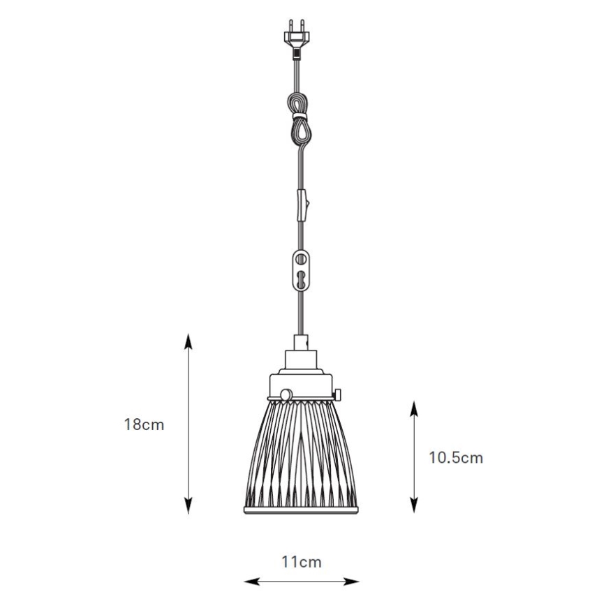 Markslöjd 109009 - Lampa wisząca na przewodzie BELLIS 1xE14/40W/230V matowy chrom