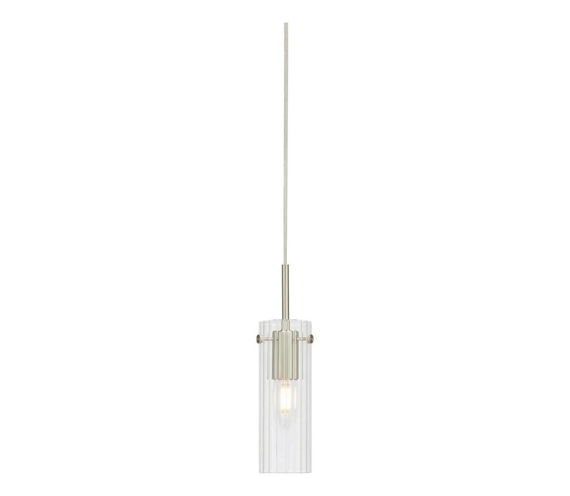 Markslöjd 109013 - Lampa wisząca na lince TIBIA 1xE14/40W/230V przezroczysta/mosiądz