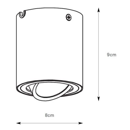 Markslöjd 109020 - ściemnialna oprawa punktowa LED DIRETTO LED/5W/230V CRI 90 biała