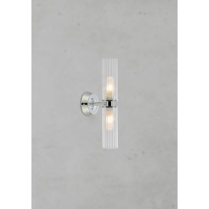 Markslöjd 109027 - Kinkiet łazienkowy RIMINI 2xG9/20W/230V IP44 chrom błyszczący