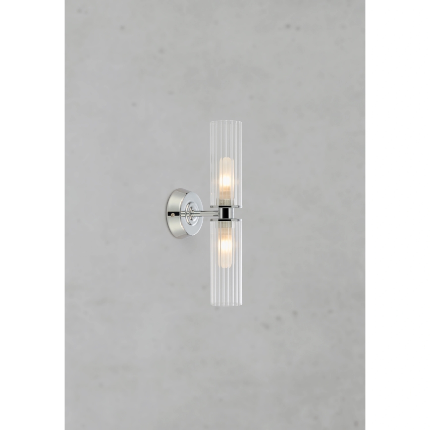 Markslöjd 109027 - Kinkiet łazienkowy RIMINI 2xG9/20W/230V IP44 chrom błyszczący