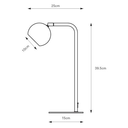 Markslöjd 109033 - Lampa stołowa POP 1xGU10/7W/230V brązowa