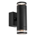 Markslöjd 109104 - ściemnialny zewnętrzny kinkiet LED LUNO 2xLED/4,9W/230V IP65 czarny