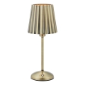 Markslöjd 109127 - LED ściemniana ładowalna dotykowa lampa stołowa CELIA 1xE14/2W/2000 mAh mosiądz