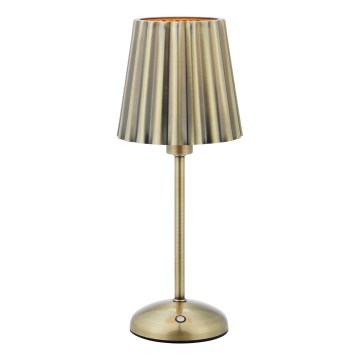 Markslöjd 109127 - LED ściemniana ładowalna dotykowa lampa stołowa CELIA 1xE14/2W/2000 mAh mosiądz