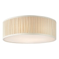 Markslöjd 109133 - Lampa sufitowa LUX 3xE27/60W/230V Ø 57 cm, lniana