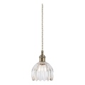 Markslöjd 109136 - Lampa wisząca na lince GOTA 1xE14/40W/230V Ø 13 cm mosiądz/przezroczyste szkło
