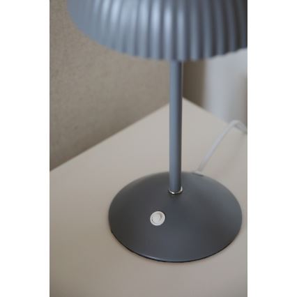 Markslöjd 109139 - Lampa stołowa ZIN 2xG9/20W/230V szara