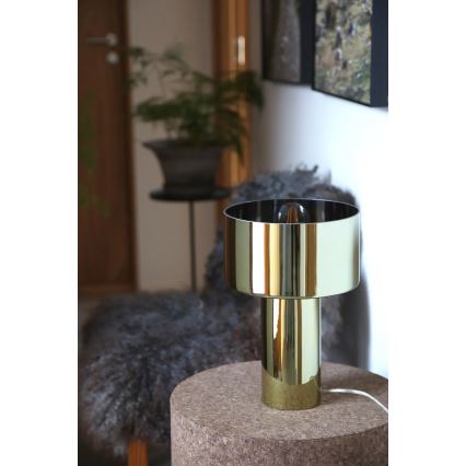 Markslöjd 109145 - Lampa stołowa CORIN 1xE27/60W/230V złota