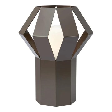 Markslöjd 109148 - Lampa stołowa OCTA 1xE27/60W/230V brązowa