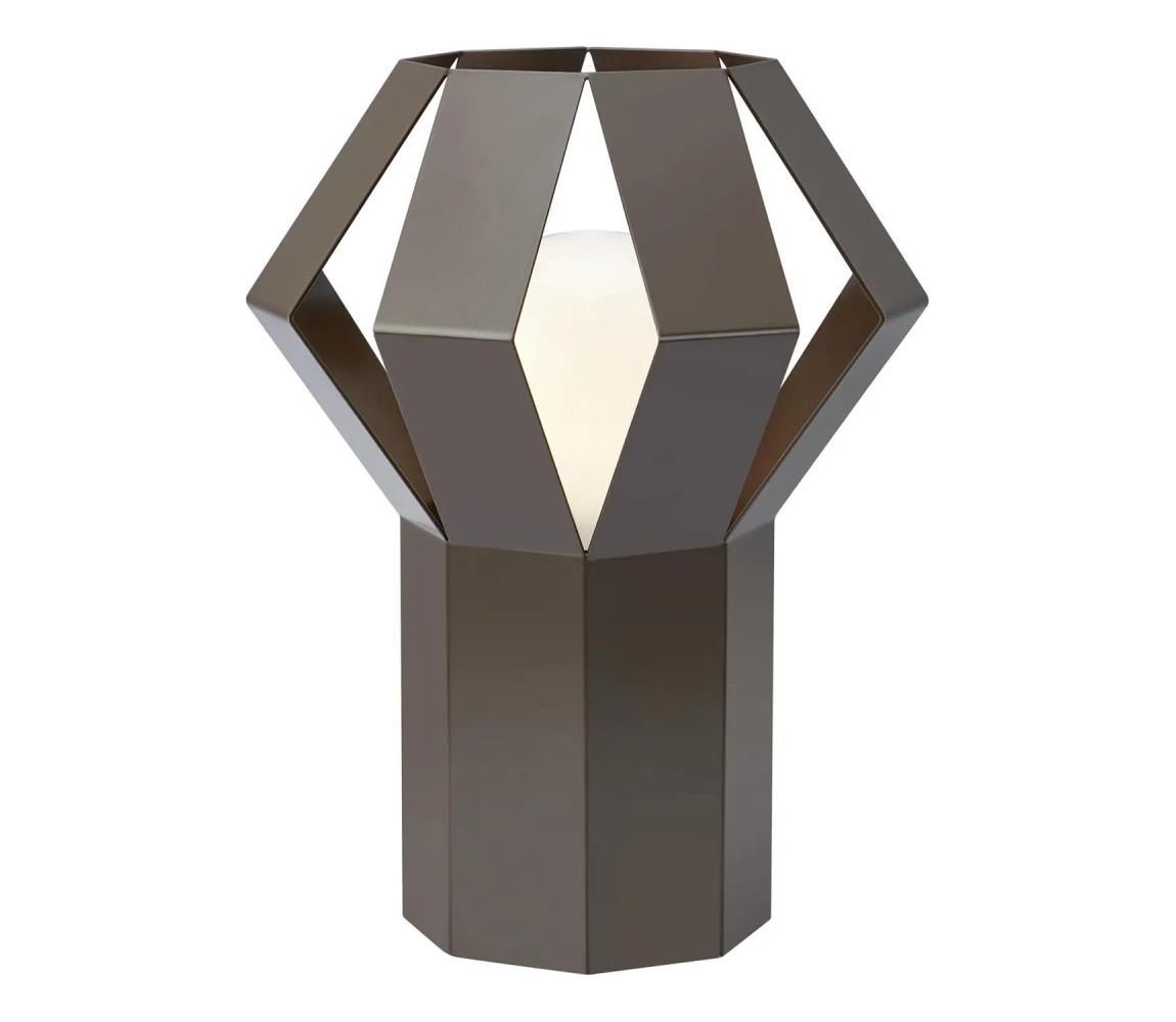 Markslöjd 109148 - Lampa stołowa OCTA 1xE27/60W/230V brązowa