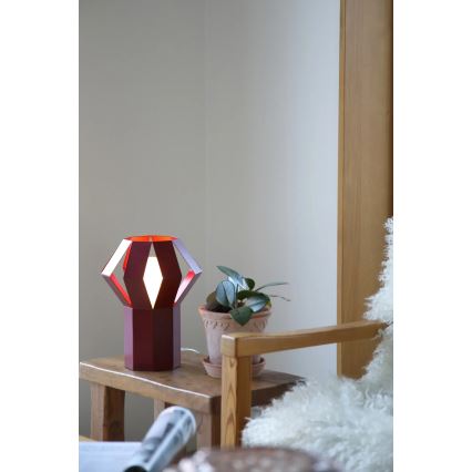 Markslöjd 109150 - Lampa stołowa OCTA 1xE27/60W/230V bordowa