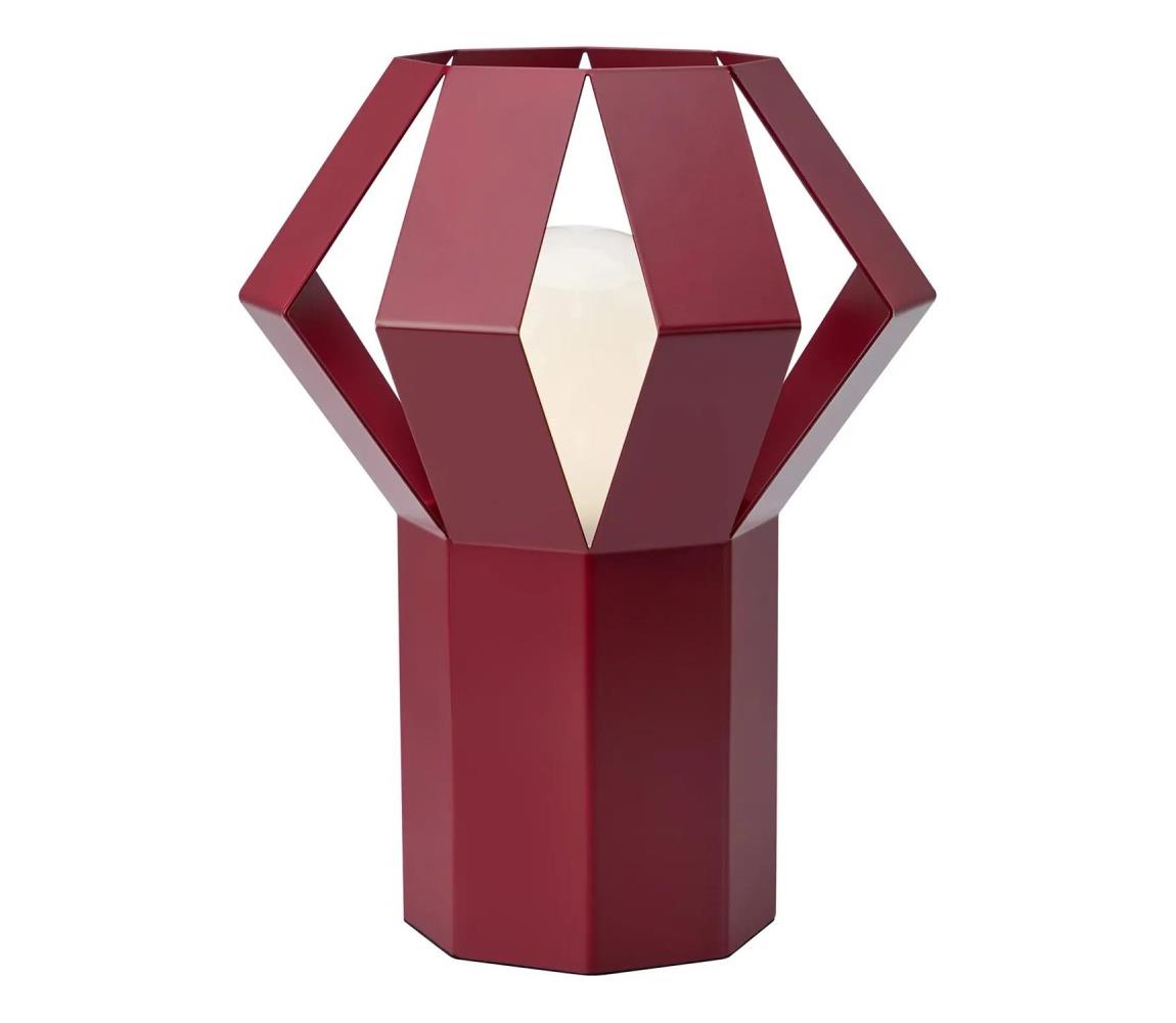 Markslöjd 109150 - Lampa stołowa OCTA 1xE27/60W/230V bordowa