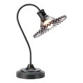 Markslöjd 109151 - Lampa stołowa NOVIA 1xE27/60W/230V czarna/dymnoszara