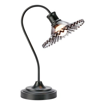 Markslöjd 109151 - Lampa stołowa NOVIA 1xE27/60W/230V czarna/dymnoszara