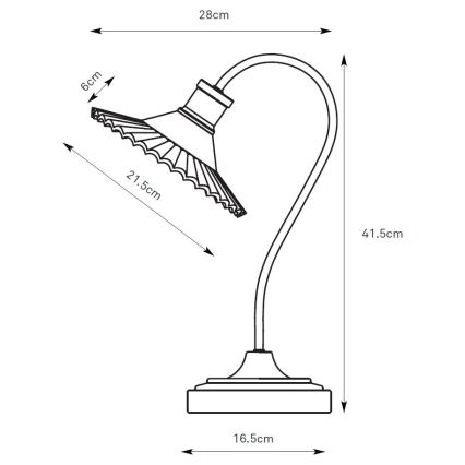 Markslöjd 109151 - Lampa stołowa NOVIA 1xE27/60W/230V czarna/dymnoszara