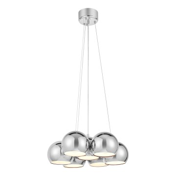Markslöjd 109167 - Żyrandol na lince CUPOLO 7xE14/40W/230V, śr. 45 cm, błyszczący chrom