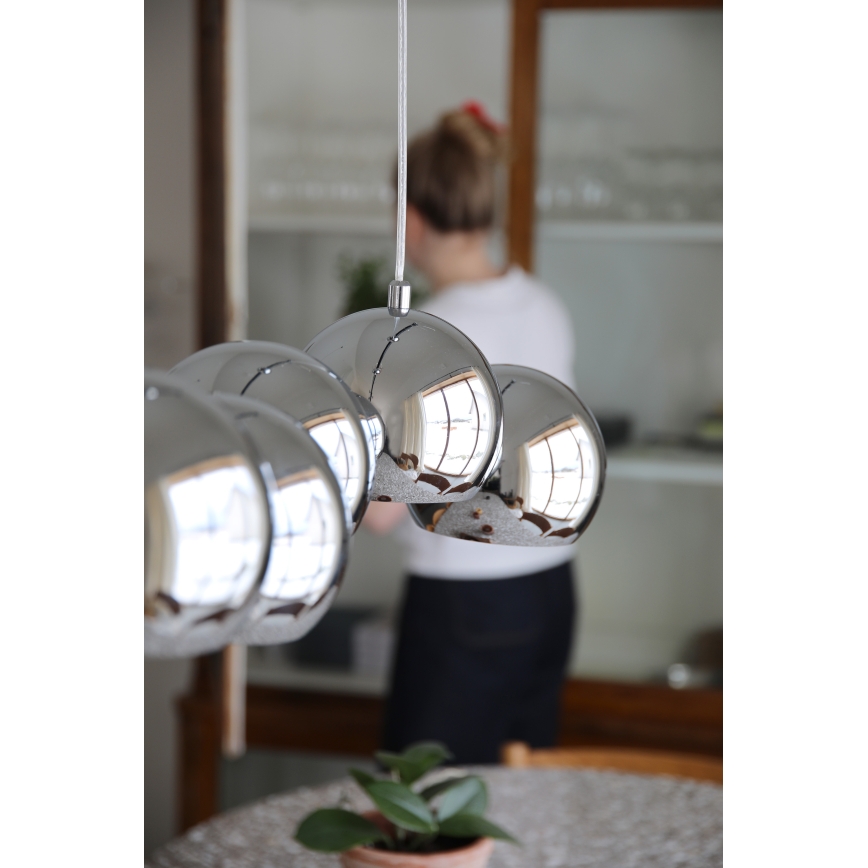 Markslöjd 109168 - Żyrandol na lince CUPOLO 7xE14/40W/230V chrom błyszczący