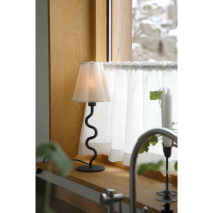 Markslöjd 109171 - Lampa stołowa VEYA 1xE14/40W/230V lniana/czarna