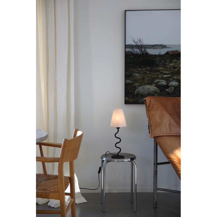 Markslöjd 109171 - Lampa stołowa VEYA 1xE14/40W/230V lniana/czarna