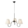 Markslöjd 109172 - Lampa wisząca na lince VEYA 3xE14/40W/230V śr. 90 cm len/czarny