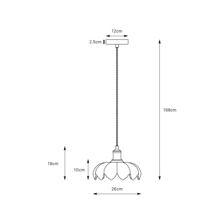 Markslöjd 109177 - Lampa wisząca na lince KURAGE 1xE27/40W/230V mosiądz/przydymiona zieleń