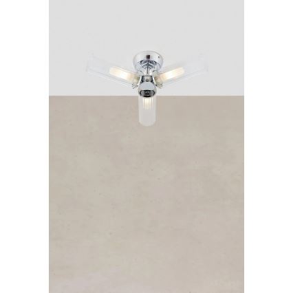 Markslöjd 109237 - Przysufitowy plafon łazienkowy RIMINI 3xG9/20W/230V IP44 błyszczący chrom