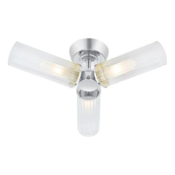 Markslöjd 109237 - Przysufitowy plafon łazienkowy RIMINI 3xG9/20W/230V IP44 błyszczący chrom
