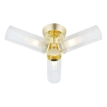 Markslöjd 109238 - Lampa sufitowa natynkowa do łazienki RIMINI 3xG9/20W/230V IP44 mosiądz