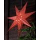 Markslöjd 702785 - Świąteczna dekoracja GULLI 1xE14/25W/230V gwiazda 75 cm czerwona