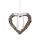 Markslöjd 703102 - Świąteczna dekoracja HOLSTAD LED/0,9W/3xAA  serce szare 25cm