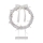 Markslöjd 703107 - Świąteczna dekoracja KILSTORP LED/1,2W/3xAA wieniec 35 cm biały