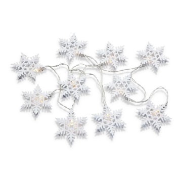 Markslöjd 703747 - LED łańcuch świąteczny PRINCE 10xLED/3xAA 2,15m ciepła biel