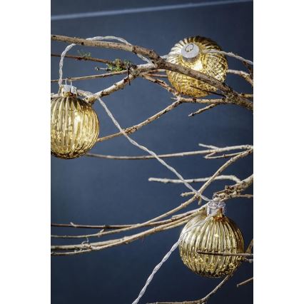 Markslöjd 703781 - LED Łańcuch bożonarodzeniowy BIGSOLO 10xLED 1,65m ciepła biel