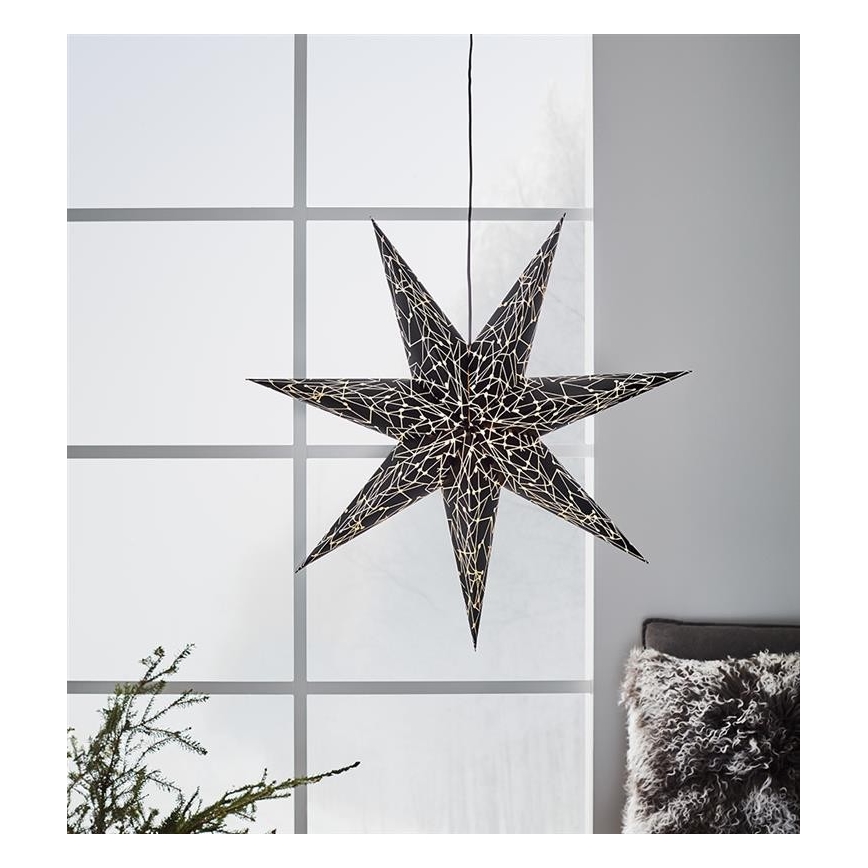 Markslöjd 704877 - Świecznik świąteczny KARLA 1xE14/25W/230V czarny 75 cm