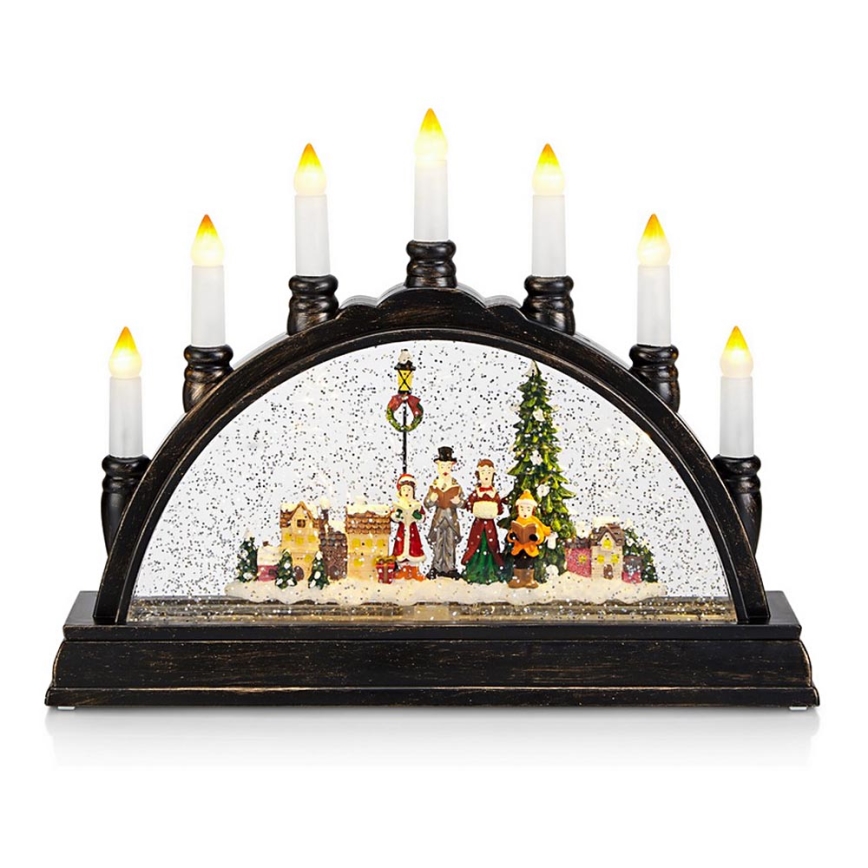 Markslöjd 704983 - LED Świąteczny świecznik KARSTEN 9xLED/0,25W/4,5V