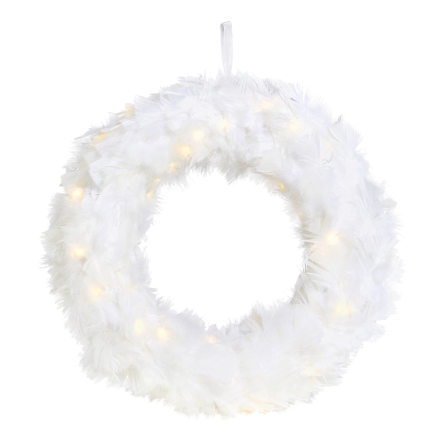Markslöjd 705290 - LED Wieniec bożonarodzeniowy FEATHER LED/1,2W/3xAA śr. 35 cm