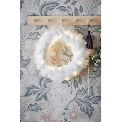 Markslöjd 705290 - LED Wieniec bożonarodzeniowy FEATHER LED/1,2W/3xAA śr. 35 cm