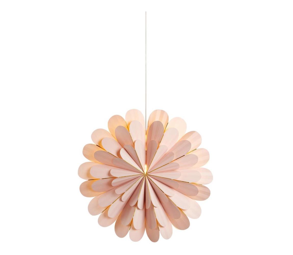 Markslöjd 705307 - Dekoracja świąteczna MARIGOLD 1xE14/25W/230V 60 cm różowy
