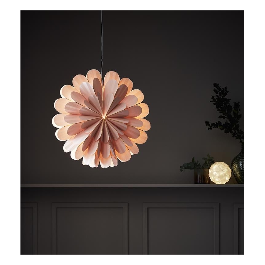 Markslöjd 705307 - Dekoracja świąteczna MARIGOLD 1xE14/25W/230V 60 cm różowy