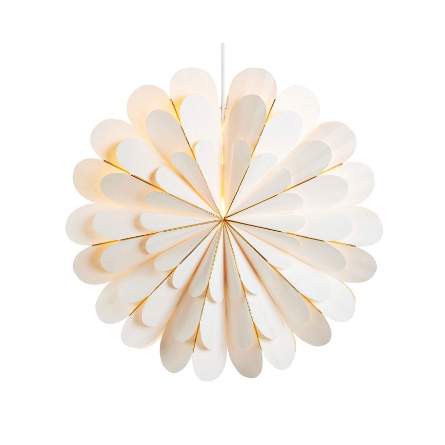 Markslöjd 705309 - Dekoracja bożonarodzeniowa MARIGOLD 1xE14/25W/230V śr. 60 cm biała