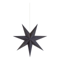 Markslöjd 705317 - Dekoracja świąteczna BAROQUE 1xE14/25W/230V średnica 75 cm niebieska