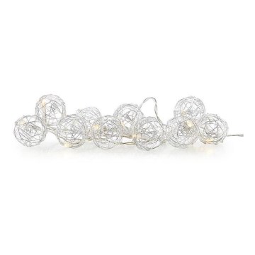 Markslöjd 705442 - Dekoracyjny łańcuch LED ZOO 10xLED/2xAA 1,6m ciepła biała