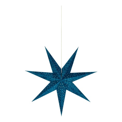 Markslöjd 705487 - Dekoracja świąteczna VELOURS 1xE14/6W/230V 75 cm niebieski
