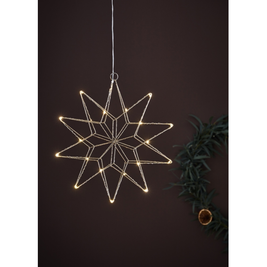 Markslöjd 705750 - LED Dekoracja bożonarodzeniowa GLEAM LED/0,6W/3xAA srebrna