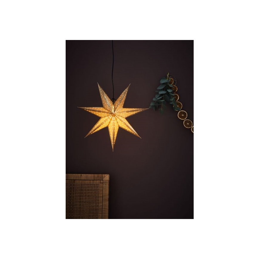 Markslöjd 705791 - Dekoracja bożonarodzeniowa GLITTER 1xE14/25W/230V śr. 45 cm złota