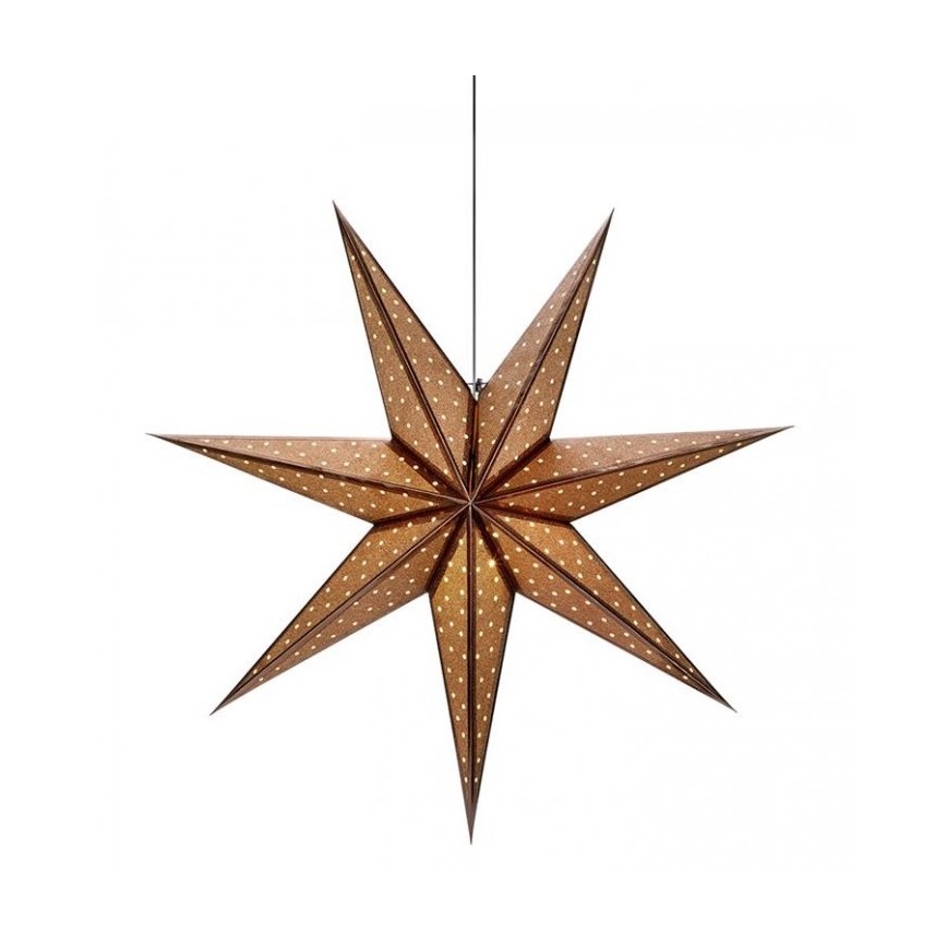 Markslöjd 705793 - Dekoracja bożonarodzeniowa GLITTER 1xE14/25W/230V śr. 45 cm brąz